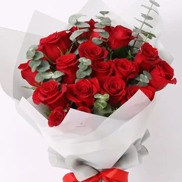 Red Beauty 21 Roses Bouquet